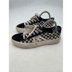 MUDD Poppy  59L Sneakers Shoes Black White Checkered Laced Womens Sz 9